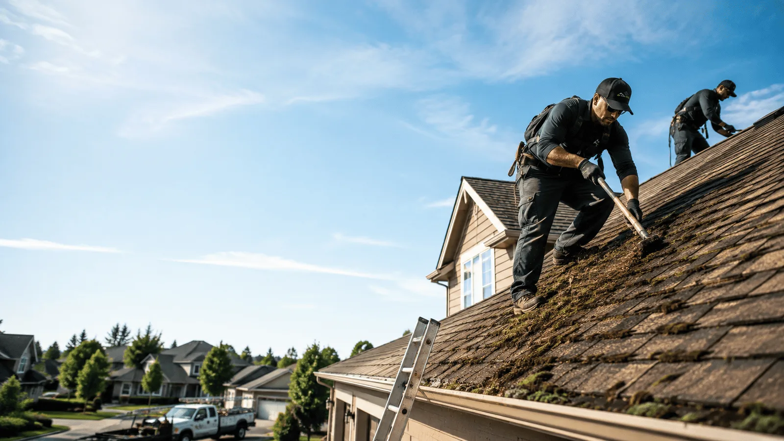 Roof Moss Removal in Goodwine, IL near me